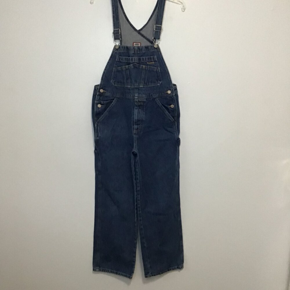Vintage Old Navy Straight Leg Carpenter Denim Overalls Size 12